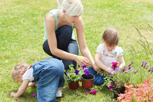 Greenwich gardener installing a new garden layout